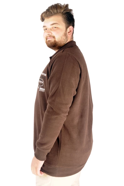 Mode XL Erkek Sweat Polo Selanik The Lightgouse 20443 Kahverengi - 2