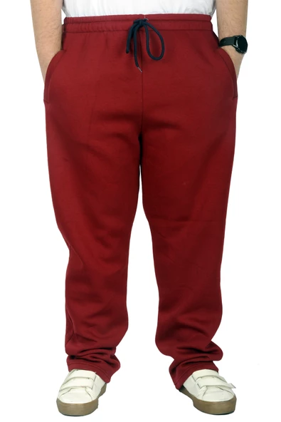 Mode XL Büyük Beden Erkek Eşofman Altı Classic 3 İp 11103 Bordo - Resim 4