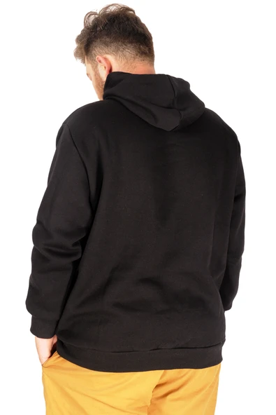 Mode XL Erkek Sweat Kapsonlu Embroidery Offmode 21502 Siyah - 7