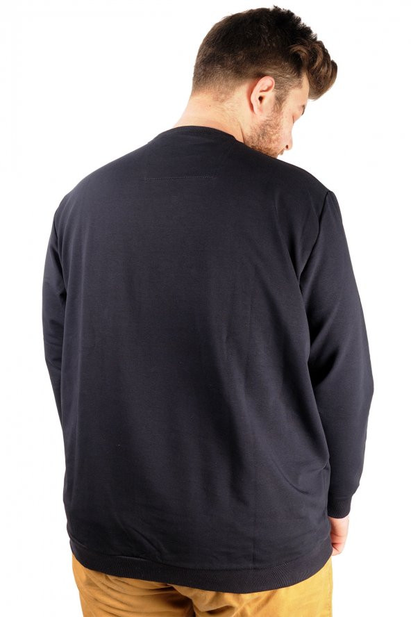 Mode XL Büyük Beden Eşofman Üstü İcon 21208 Lacivert - 3