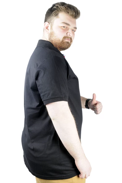 Mode XL Erkek T shirt Polo Boat Club 22301 Siyah - Resim 5