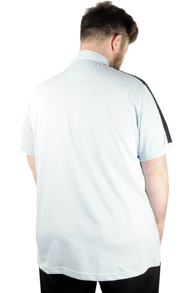 Mode XL Erkek T shirt Polo Think Desert 22310 Mavi - Resim 6