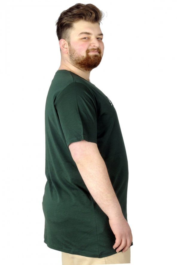 Mode XL Büyük Beden T-Shirt Baskılı Renovate 22157 Nefti - 2