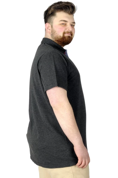 Mode XL Erkek T-Shirt Polo Florida 22303 Antrasit - 2