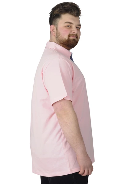 Mode XL Erkek T-Shirt Polo Florida 22303 Somon - Resim 2