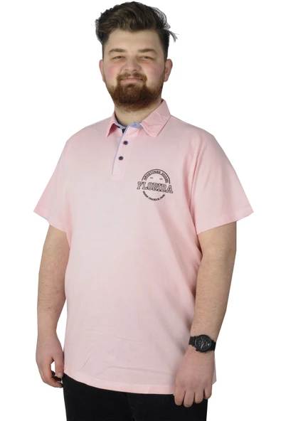 Mode XL Erkek T-Shirt Polo Florida 22303 Somon ürün görseli 1
