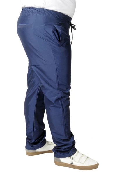 Mode XL Büyük Beden Eşofman Altı Paraşüt Two Color 22510 Lacivert - Resim 2