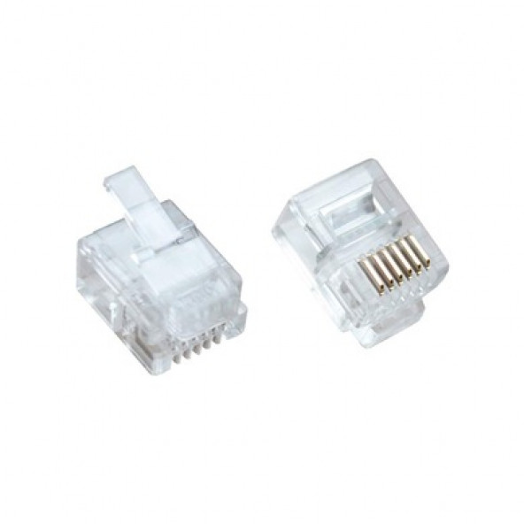 Sl-6p6c 6 Lı Jack Konnektör Connector 100 Adet