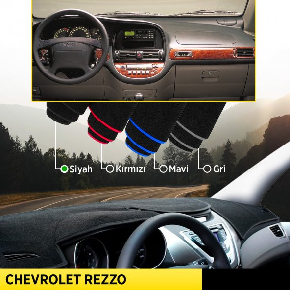 Chevrolet Rezzo 3D Araç Torpido Kaplama Torpido Koruyucu Kılıf - Araç Ön Göğüs Konsol Kaplama