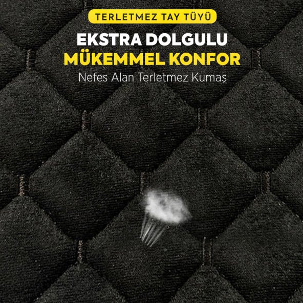 Tay Tüyü Cepli & Terletmez Sırtlı Oto Koltuk Minder Seti - Koltuk Koruma Kılıfı - 2