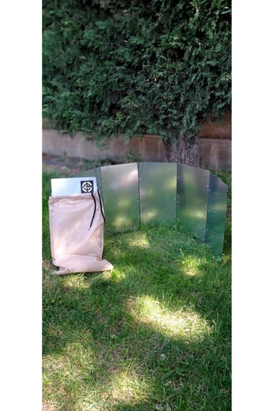 Kamp Ateşi Rüzgar Engelleyici Panel Rüzgarlık 5'li Plaka - 5