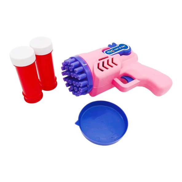 Can Oyuncak Pilli Köpük Atan Tabanca CN0138, Işıklı Pilli Köpük Baloncuk Tabancası Süper Bubble Gun - 2