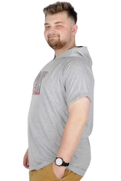 Mode XL Büyük Beden T-Shirt Kapşonlu Paris 22174 Grimelanj - Resim 2