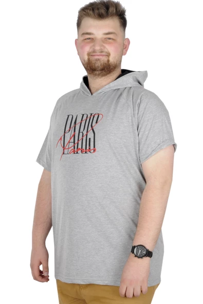 Mode XL Büyük Beden T-Shirt Kapşonlu Paris 22174 Grimelanj ürün görseli 1
