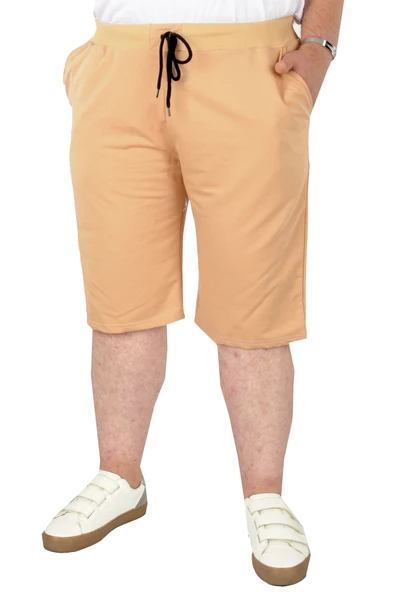 Mode XL Büyük Beden Erkek Kapri Straight Basic 20500 Bej ürün görseli