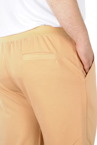 Mode XL Büyük Beden Erkek Kapri Straight Basic 20500 Bej - Resim 3