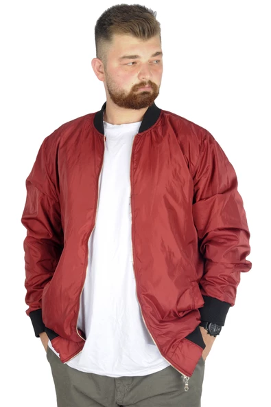 Mode XL Büyük Beden Erkek Kolej Mont Jesica 22611 Bordo ürün görseli