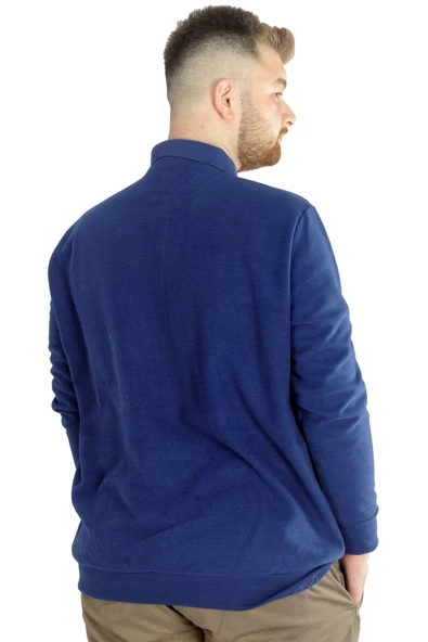 Mode XL Erkek Sweatshirt  Polo Vnz Selanik 20440 İndigo - Resim 3