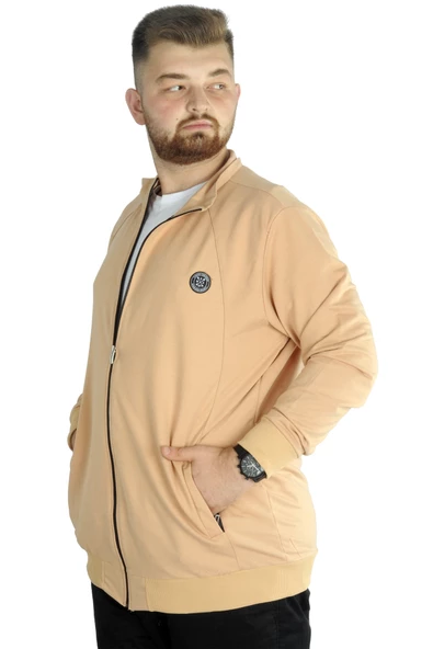 Mode XL Büyük Beden Eşofman Üstü 2ip Choose Your Mode 21202 Bej - 2