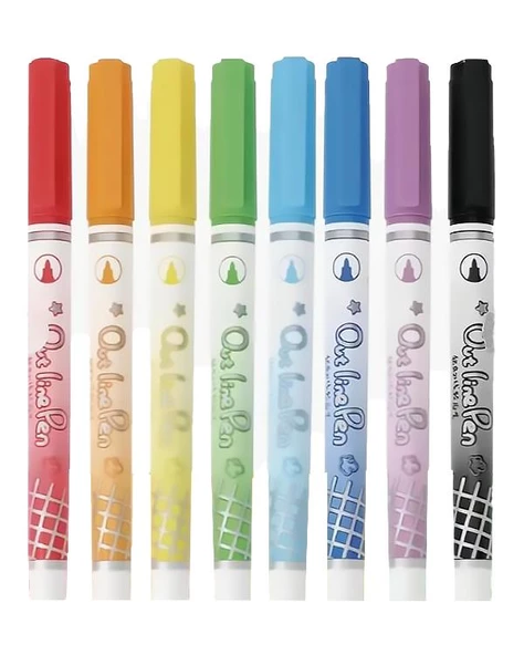 Chosch Çift Çizgili Fosforlu Kalem 8 Renk CS H815 - 2