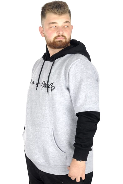 Mode XL Erkek Sweat Kapşon Kanguru Made Of Skies 22542 Grimelanj - 2