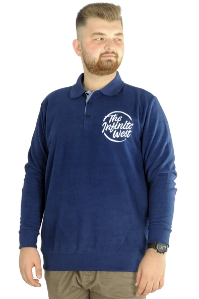 Mode XL Erkek Sweatshirt  Polo Selanik İnfinite 22441 İndigo
