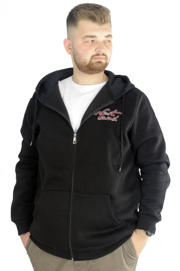 Mode XL Erkek Sweat Kapşon West Lamb 22524 Siyah - 2
