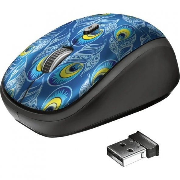 Trust 23388 YVI Wireless Mouse Peacock