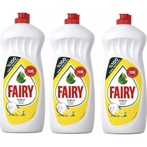 Fairy Sıvı Bulaşık Deterjanı Limon 650 ml x 3’lü