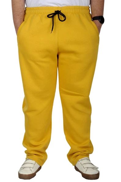 Mode XL Büyük Beden Erkek Eşofman Altı Classic 3 İp 11103 Hardal ürün görseli 1