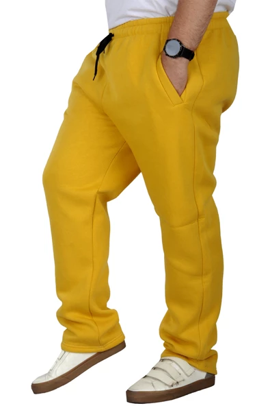 Mode XL Büyük Beden Erkek Eşofman Altı Classic 3 İp 11103 Hardal - Resim 2