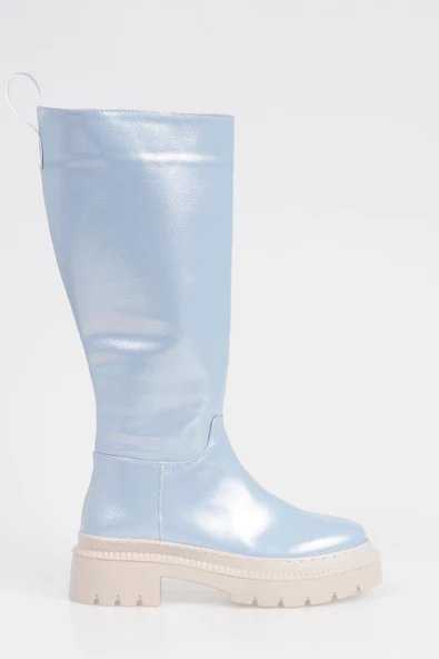 Kadın Bağcıksız Kalın Tırtık Tabanlı Çizme - Resim 2