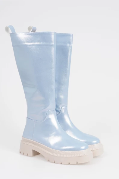 Kadın Bağcıksız Kalın Tırtık Tabanlı Çizme ürün görseli 1