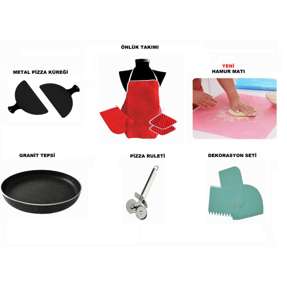 Kırmızı Erato Taşfırınım Pizza Makinesi, Lahmacun Makinesi Doğal Taş Fırın - Timer - 400 C. - 2