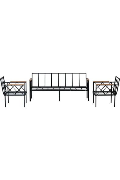 adımshops Safir Balkon-bahçe-kafe Çay Seti Koltuk Oturma Takımı-oturma Grubu (İSKELET) - 1