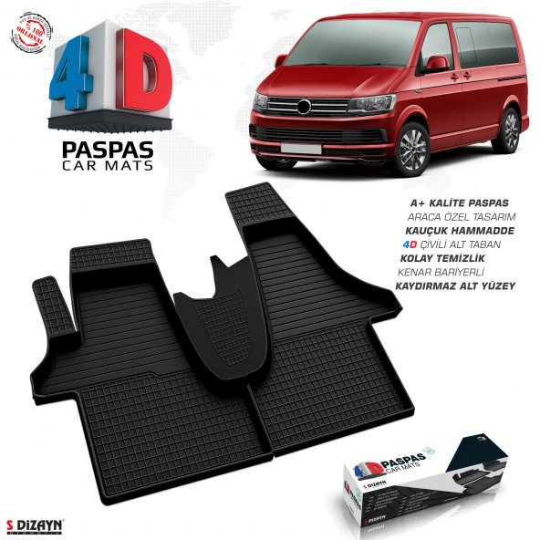 VW Transporter T6 4D Havuzlu Paspas 2015 2016 2017 2018 2019 2020 OMSA