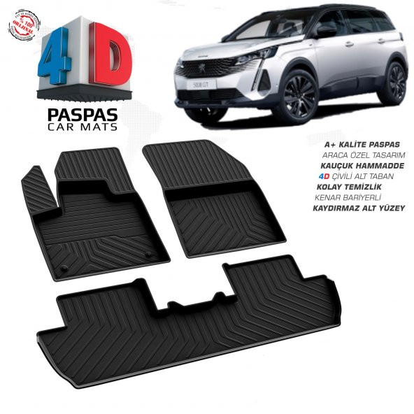 5008 GT 4D HAVUZLU PASPAS ARACA ÖZEL 2016 2017 2018 2019 2020 2021 2022 2023 2024 - 5