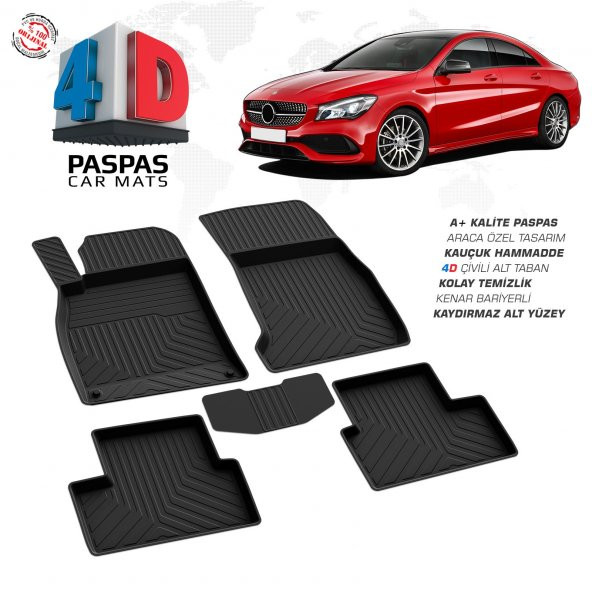 Mercedes Cla Serisi C117 4D KAUÇUK HAVUZLU PASPAS 2013 2014 2015 2016 2017 2018