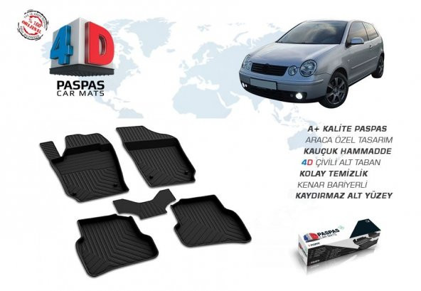 POLO 4D ARACA ÖZEL PASPAS 1999 2000 2001 2002 2003 2004 2005 OMSA - Resim 5