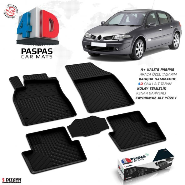 MEGANE 2 2003 2004 2005 2006 2007 2008 4D HAVUZLU PASPAS OMSA - 1