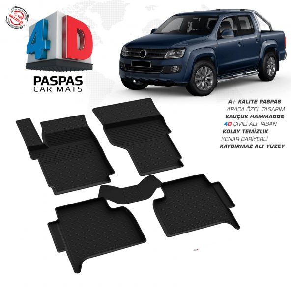 AMAROK 4D HAVUZLU PASPAS OMSA 2010 2011 2012 2013 2014 2015 2016 2017 2018 2019 2020 ürün görseli 1