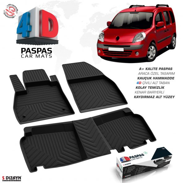 KANGOO 4D HAVUZLU PASPAS OMSA 2008 2009 2010 2011 2012 2013 2014 2015 2016 2017 2018 2019 2020 2021 ürün görseli 1