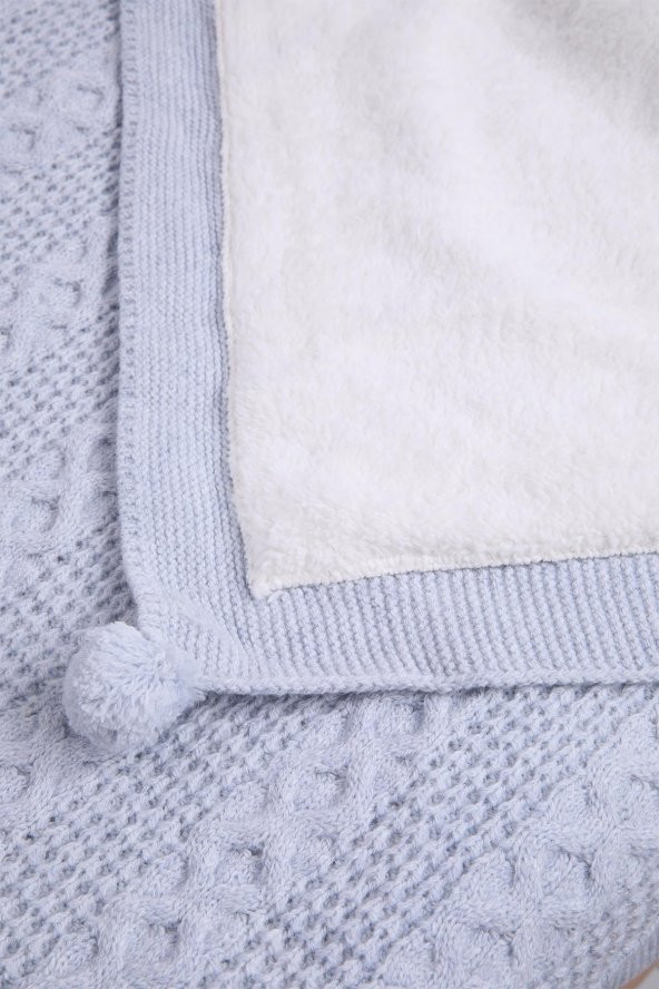 Babyhola Organik %100 Triko Velsoft Bebek Battaniye Yenidoğan Hastane Çıkışı 4041 - 6