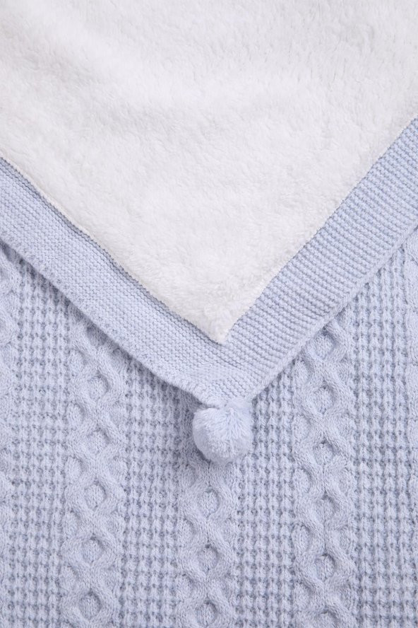 Babyhola Organik %100 Triko Velsoft Bebek Battaniye Yenidoğan Hastane Çıkışı 4041 - 7