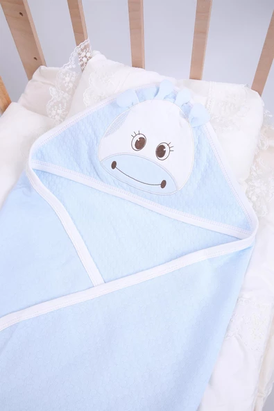 Babyhola %100 Doğal Pamuk Kız Erkek Bebek Kapitone Battaniye Yenidoğan Hediyelik Hastane Çıkışı 6277 - 3