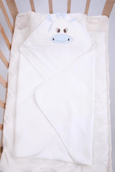 Babyhola %100 Doğal Pamuk Kız Erkek Bebek Kapitone Battaniye Yenidoğan Hediyelik Hastane Çıkışı 6277 - 9