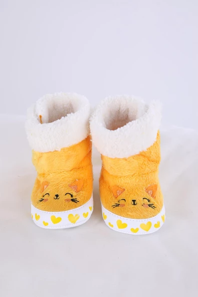 Babyhola Kız Erkek Bebek Patik Panduf Yenidoğan İlk Adım Ayakkabı Kutulu Hediyelik 51711 - 2