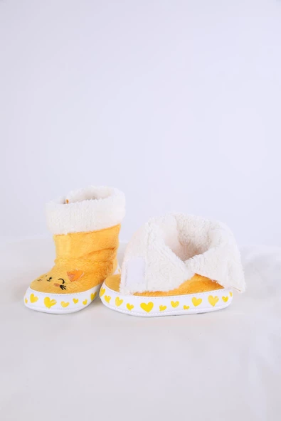 Babyhola Kız Erkek Bebek Patik Panduf Yenidoğan İlk Adım Ayakkabı Kutulu Hediyelik 51711 - 4