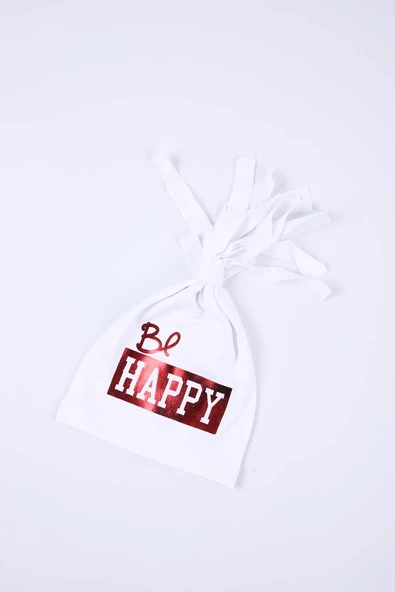 Babyhola Kız Erkek Bebek Be Happy Bere Şapka 0-2 yaş Hediyelik 1107 - 7