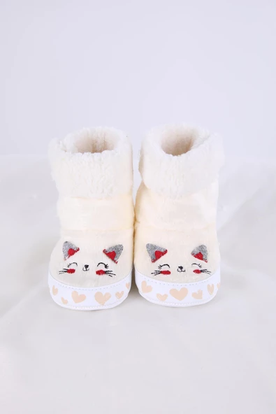 Babyhola Kız Erkek Bebek Patik Panduf Yenidoğan İlk Adım Ayakkabı Kutulu Hediyelik 51711 - 11